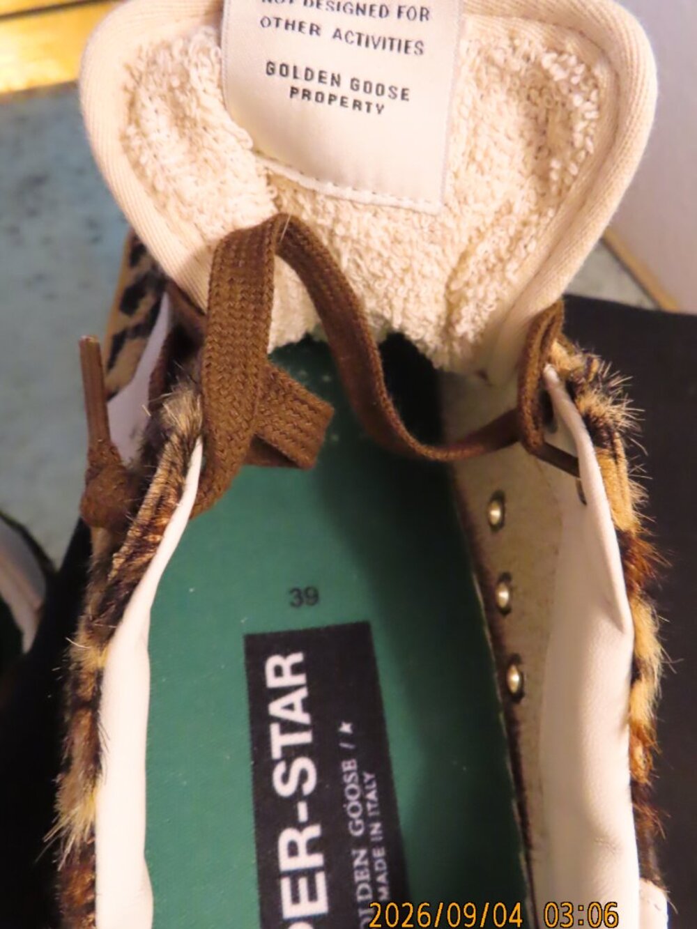 Golden Goose Women’s Super-Star in leopard-print pony skin Size 39 - Picture 11 of 16
